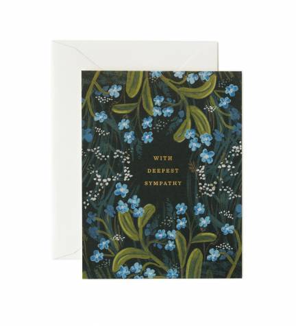 With Deepest Sympathy Card - Blank card to add your own personalized message.