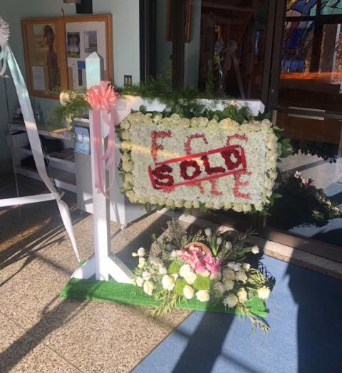 "For Sale" Sign Sympathy Stand "For Sale" Sign Sympathy Stand - Customized product.