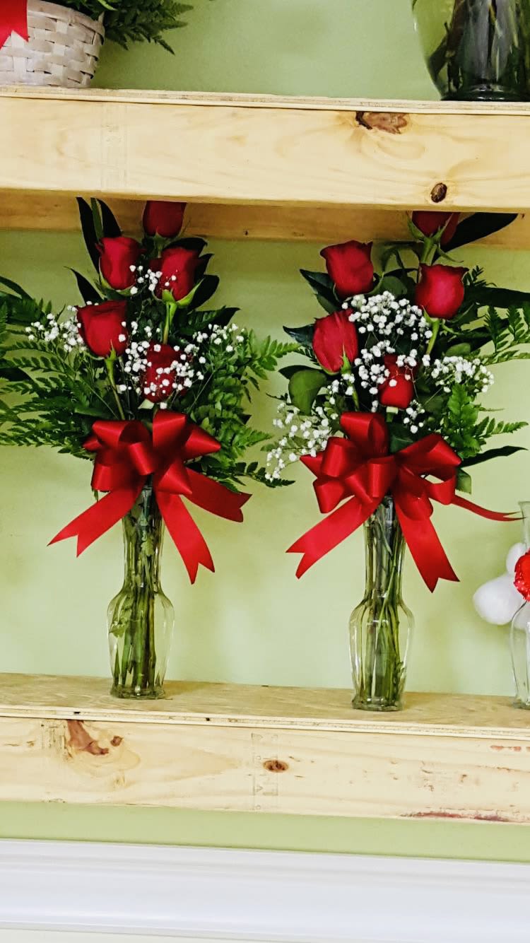 Just because  - 5 roses in a Bace 