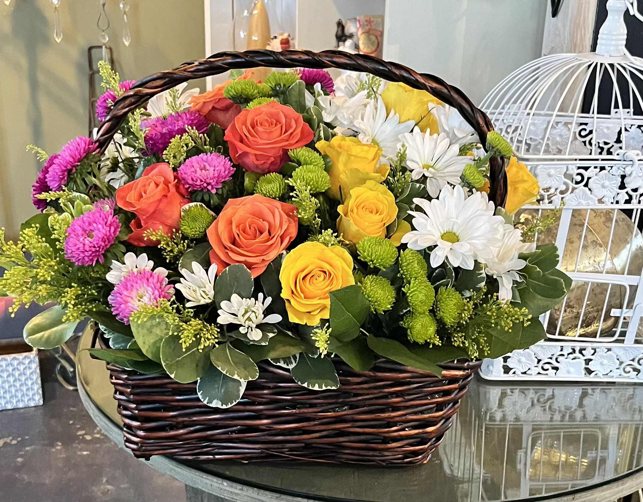 Summer Basket - There's nothing like receiving a basket full of colors on a bright summer day.