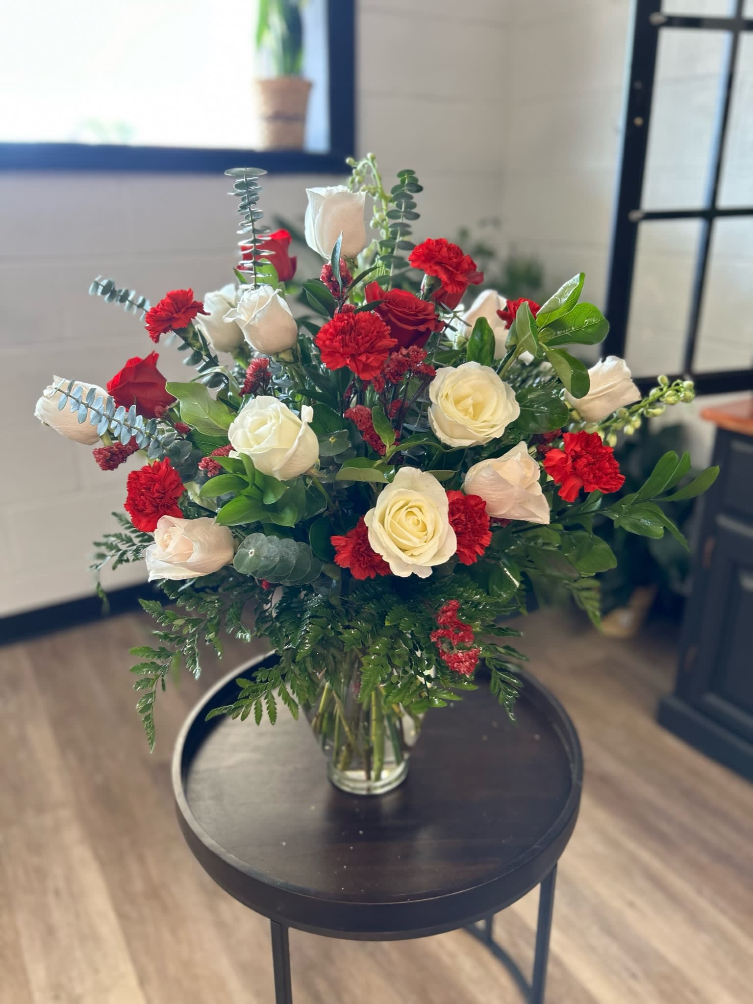 Red, White, You - Red and White Roses to make you Smile