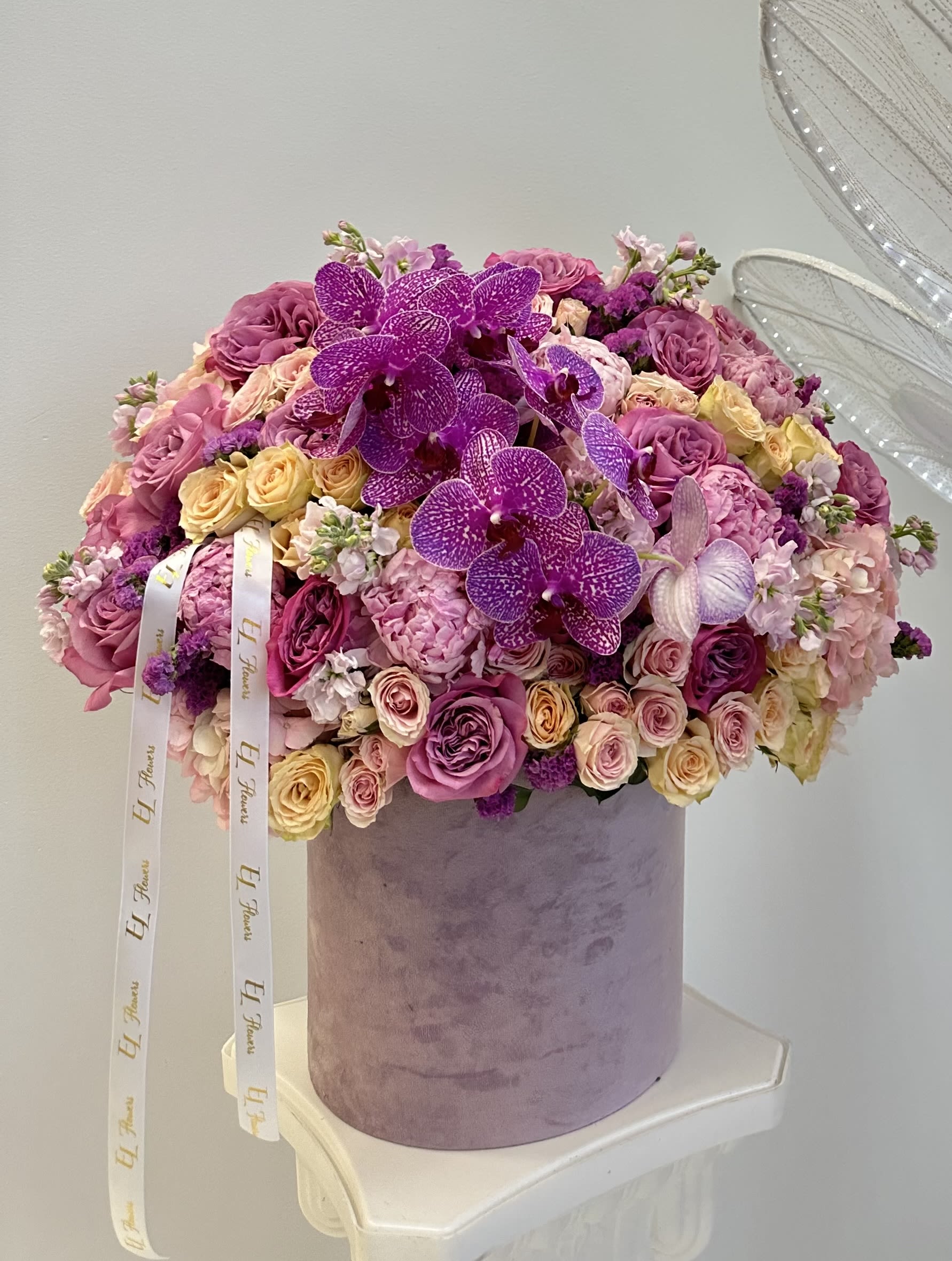 Purple Box With Orchids Purple Box With Orchids - Different kinds of purple