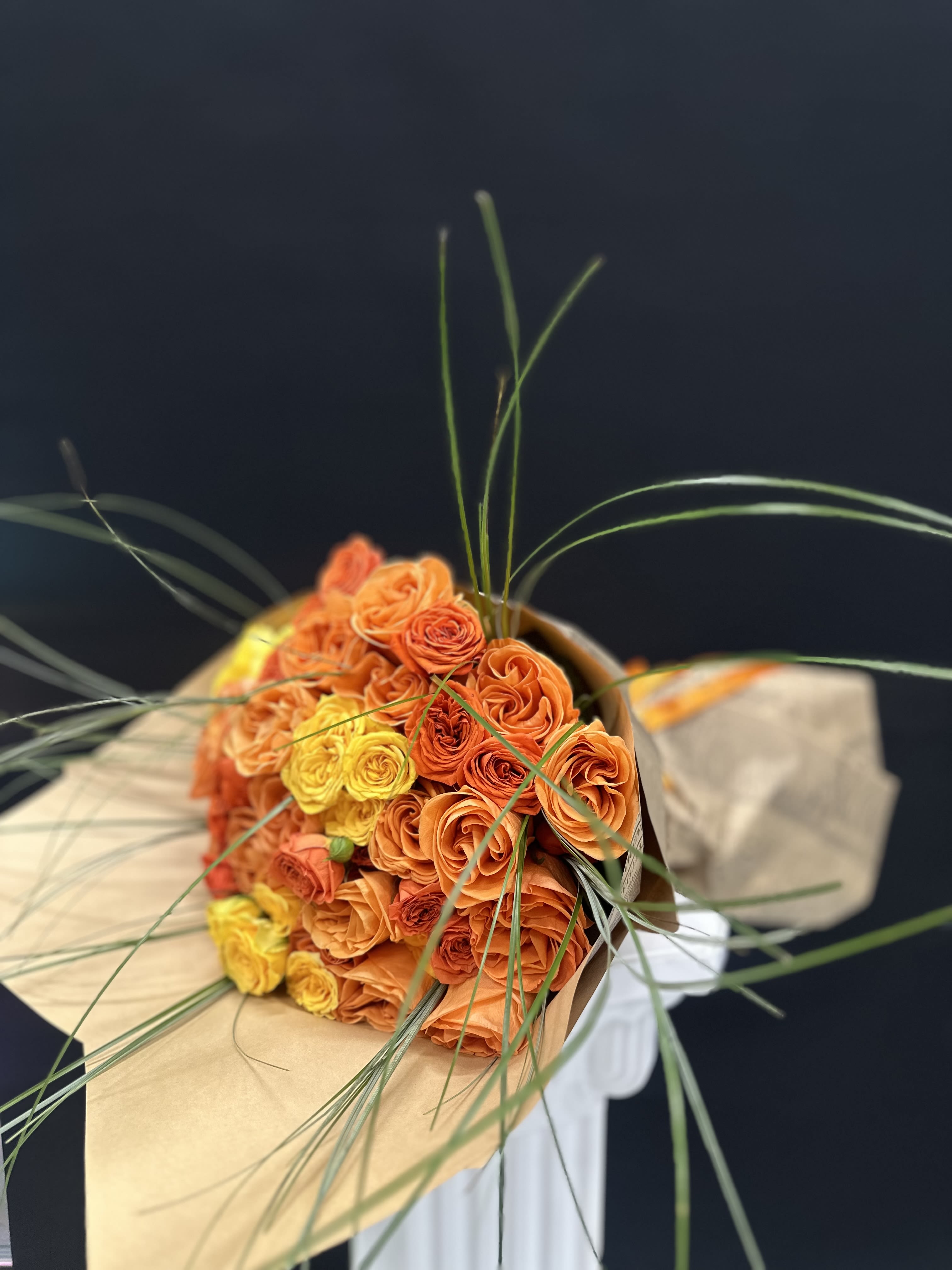 Orange Style Bouquet Orange Style Bouquet - Orange and yellow roses