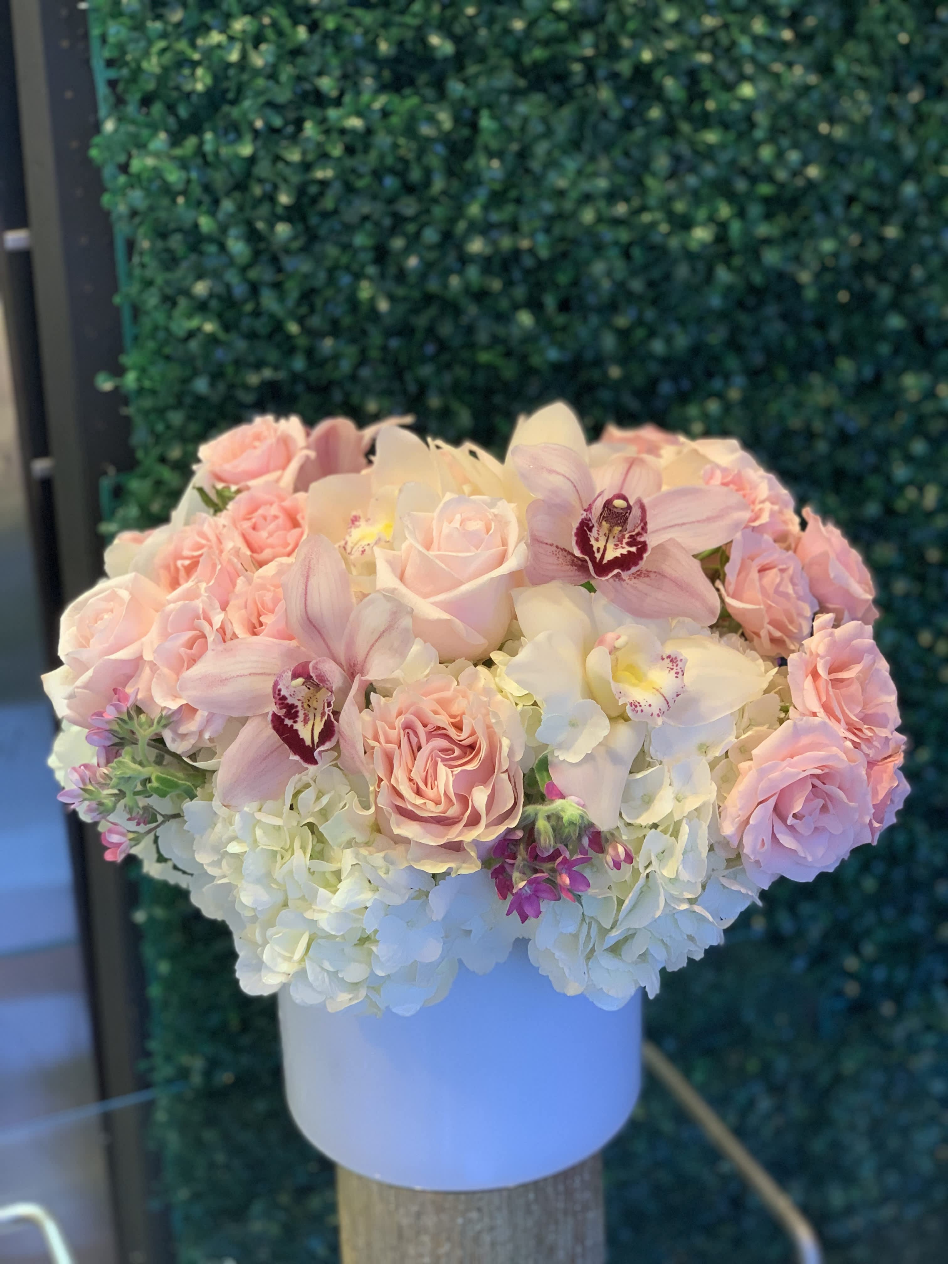 Pink Garden Pink Garden - Dreamy pinks and cream blooms