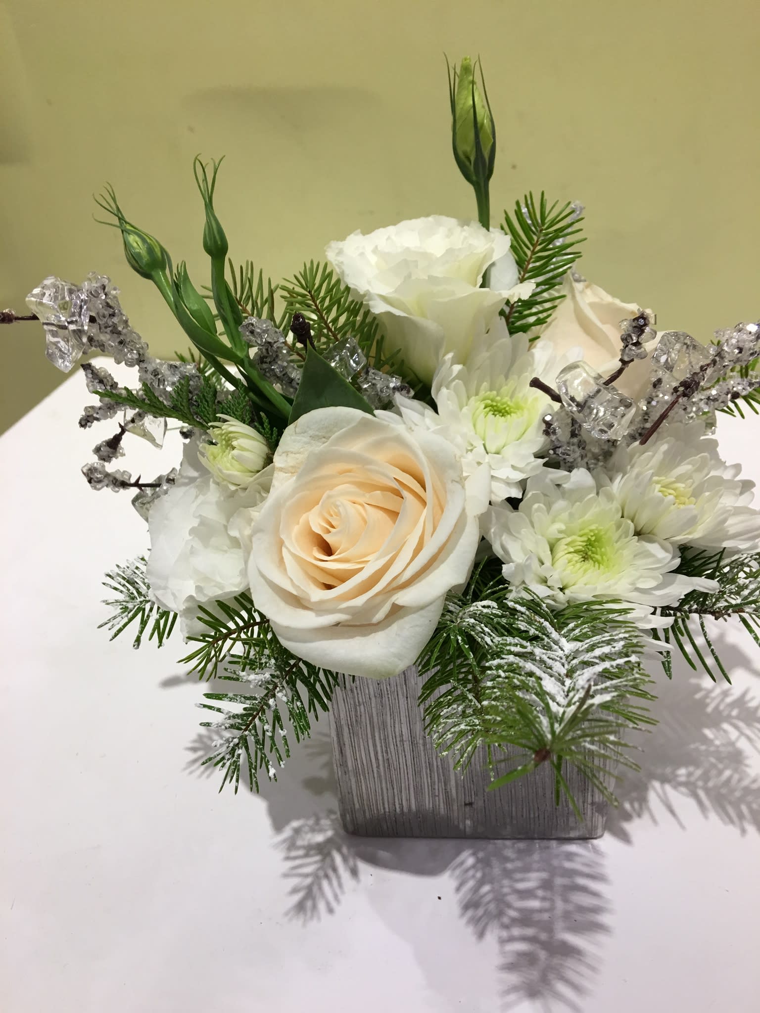 Frosty Winter in Los Angeles, CA Downtown Flowers