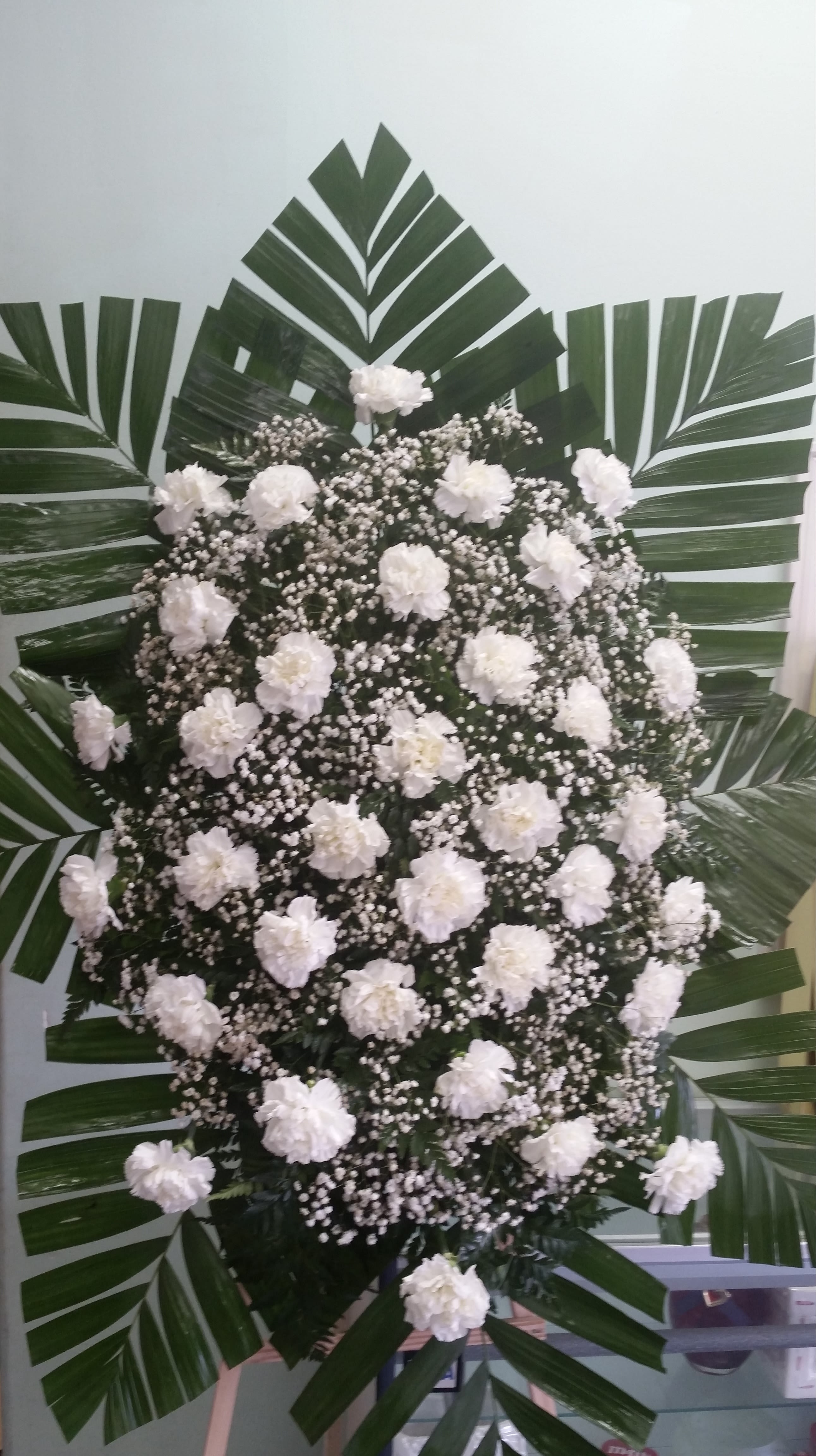White Carnation Spray White Carnation Spray - Spray with white carnations.