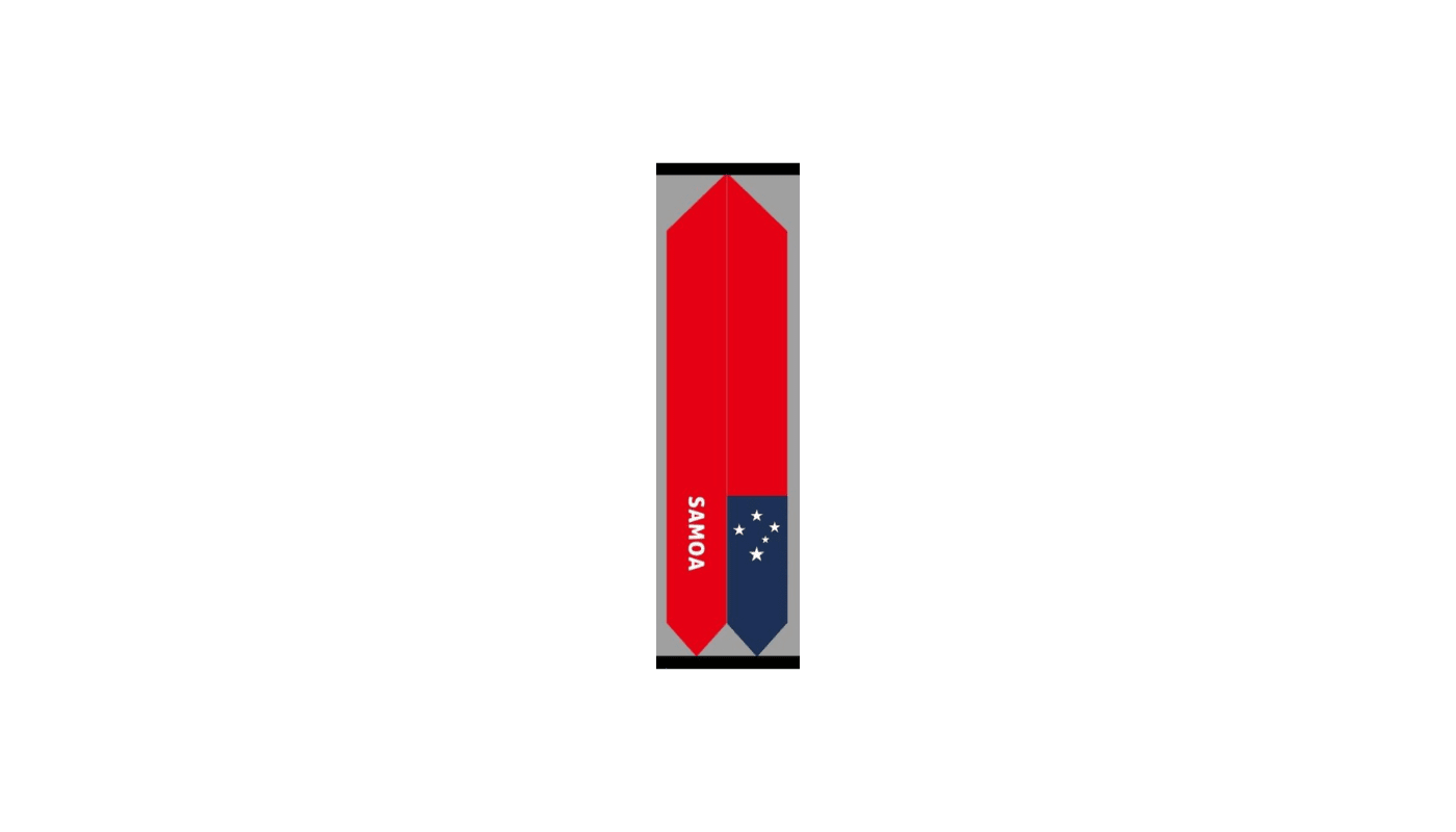 Samoa Graduation Stole - Graduation Stole Featuring the Flag of Samoa. 