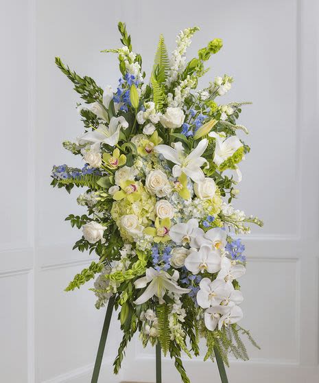 MSS#02 precious stand - Modern Stand Spray great choice for funeral services and Grand Opening