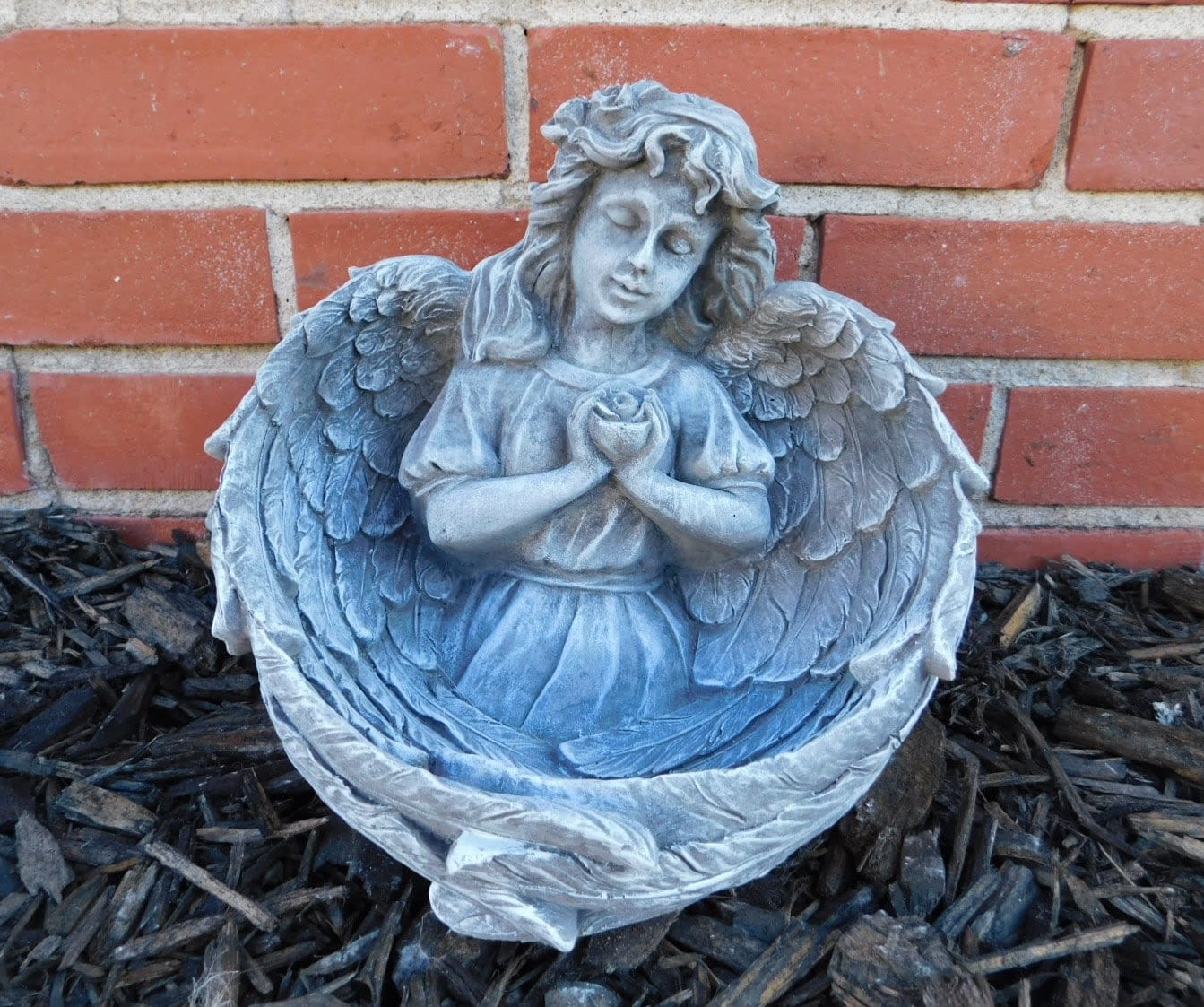 Rose Bowl Angel Rose Bowl Angel - Largest dimension: 10" T