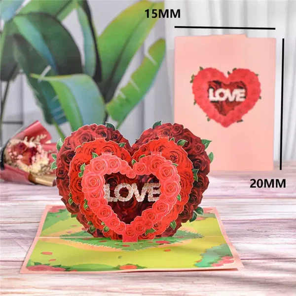 Love 3D Pop Up Card Love 3D Pop Up Card - N/A