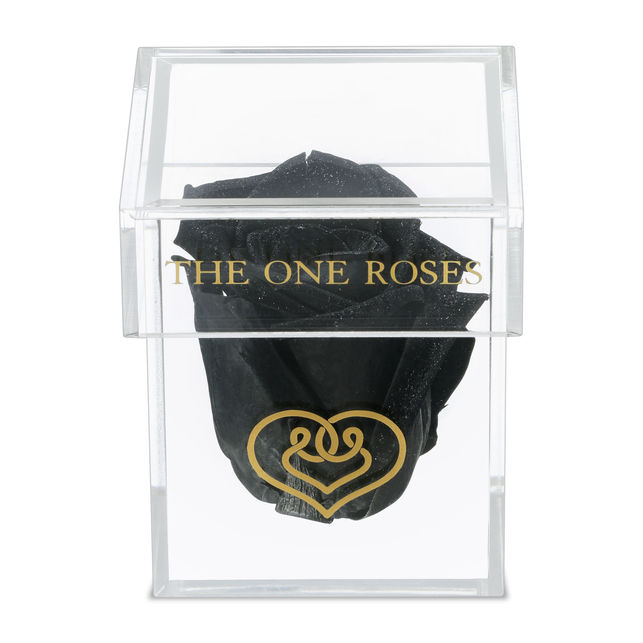 Opaque | Single Rose Box | Black Glitter Rose Opaque | Single Rose Box | Black Glitter Rose - Introducing the newest addition to our collection - "The Opaque Rose boxes".  Available in 2 different designs, with the most beautiful longest lasting roses.  With a wide array of color selection, you will be sure to find their favorite color.  Elegant in its solitude, these roses will last years as a testament to your love. The perfect accessory to a beautiful ring when the moment is right for a proposal with our single box.