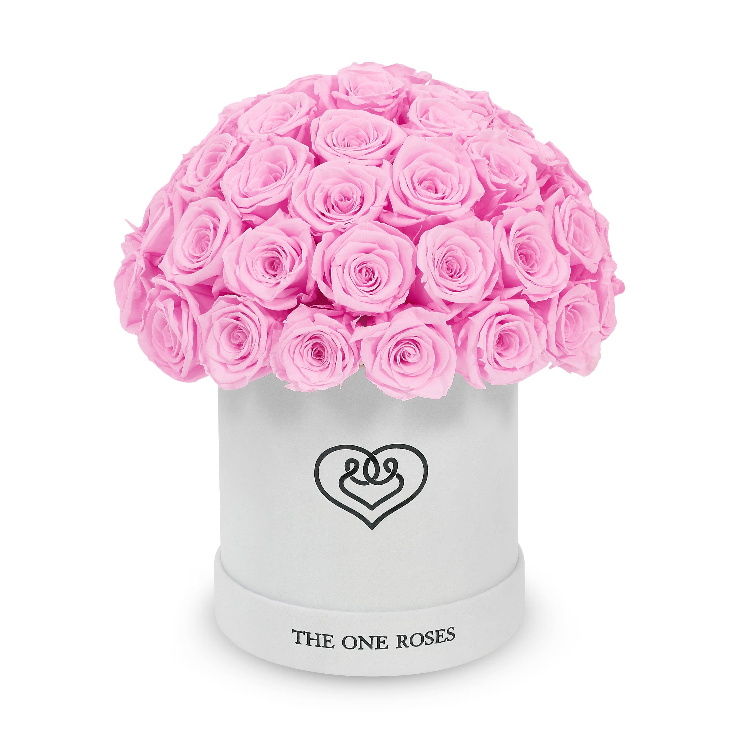 Suede Dome | Basic White Box Lilac Suede Dome | Basic White Box Lilac - The One Roses “Suede Collection“ consists of unique, real preserved roses in basic round handcrafted luxury black suede box with a top.  With about 50 stems of The One long lasting (med size) real preserved roses.  Durability: approx. 1-3 years.  Product Dimension: 6″× 6″ / ABOUT 50 ROSES  Our roses, which are carefully sourced from the highest quality gardens in Ecuador, are made to represent the eternal yet ephemeral nature of Love itself. Our Roses are specially customized with essential oils to increase the fragrance.  Product Care: DO NOT Water the roses! AVOID direct exposure to sunlight. Keep the arrangement in a room-temperature environment. If dust collects after a few months, remove it lightly using a duster. DO NOT place anything onto the roses as they can crush and damage the roses. DO NOT remove the roses from the box; they are secure and happy there. DO NOT allow roses to have direct contact with light colored fabric or surfaces, as staining may occur. The lid is meant to stay on the side or bottom of the box. Be mindful when carrying the arrangement: it's a very delicate product!