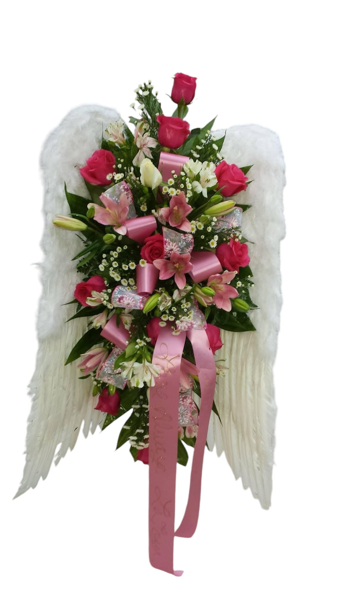 Angel Wings - Angel Wings is a large standing spay that can be arranged in any color
