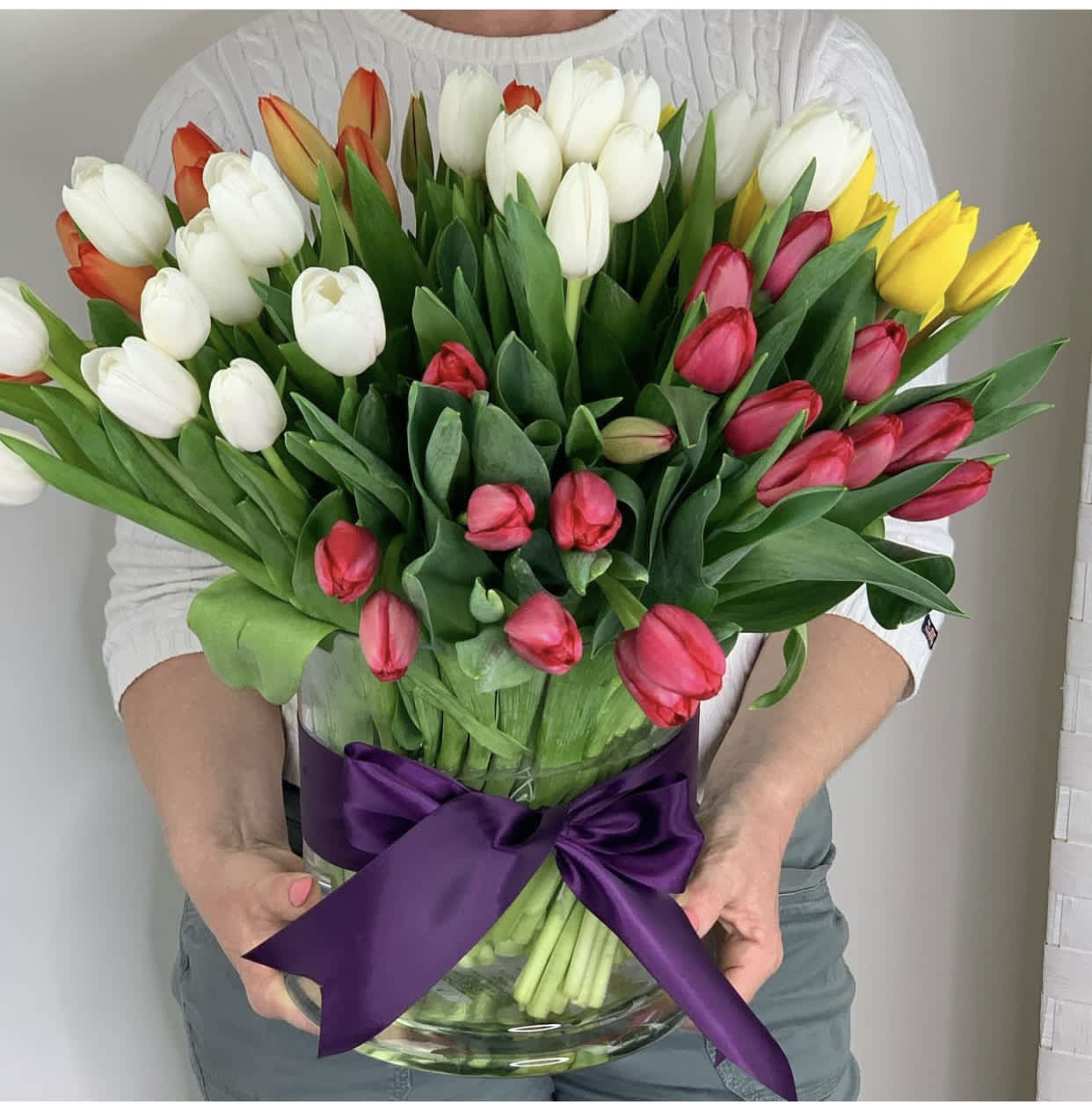 Tulip Lover - This beautiful  box full of tulips will wow any picky tulip lover!  