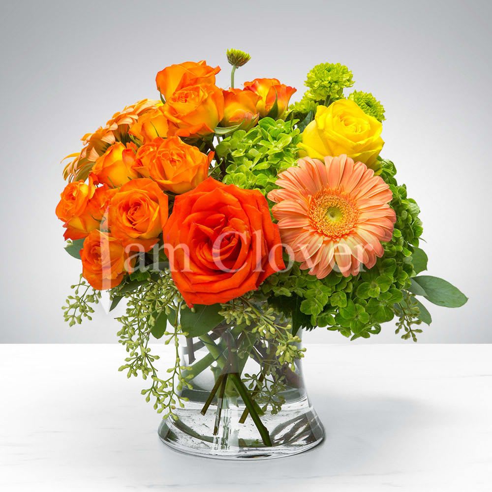Autumn's Early Glow - This is a vibrant bouquet that captures the essence of fall’s warm glow.  Fulfill your floral needs at I Am Clover in Ramona, CA, and experience the difference in quality, freshness, and care that comes with ordering locally. By choosing a local florist, you’re ensuring that each bloom is handpicked at the peak of its beauty, arriving at your doorstep or event in perfect condition. I Am Clover works with the finest, seasonal blooms, meaning your arrangement is as fresh as possible—often sourced directly from nearby growers. 