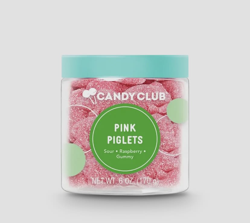 Pink Piglets Gummies Pink Piglets Gummies - Go ham on these adorable gummy piggies! Infused with sweet-tart berry flavor, these little gummy pigs pack serious lip-smacking power to make you squeal with delight! Non-GMO.