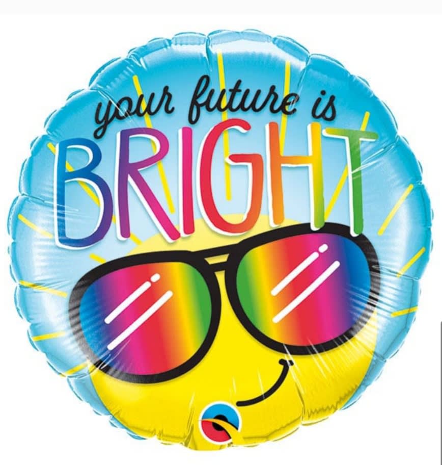 Your Future is Bright! Mylar Your Future is Bright! Mylar - Get this balloon for your favorite graduate or person celebrating a new milestone in life