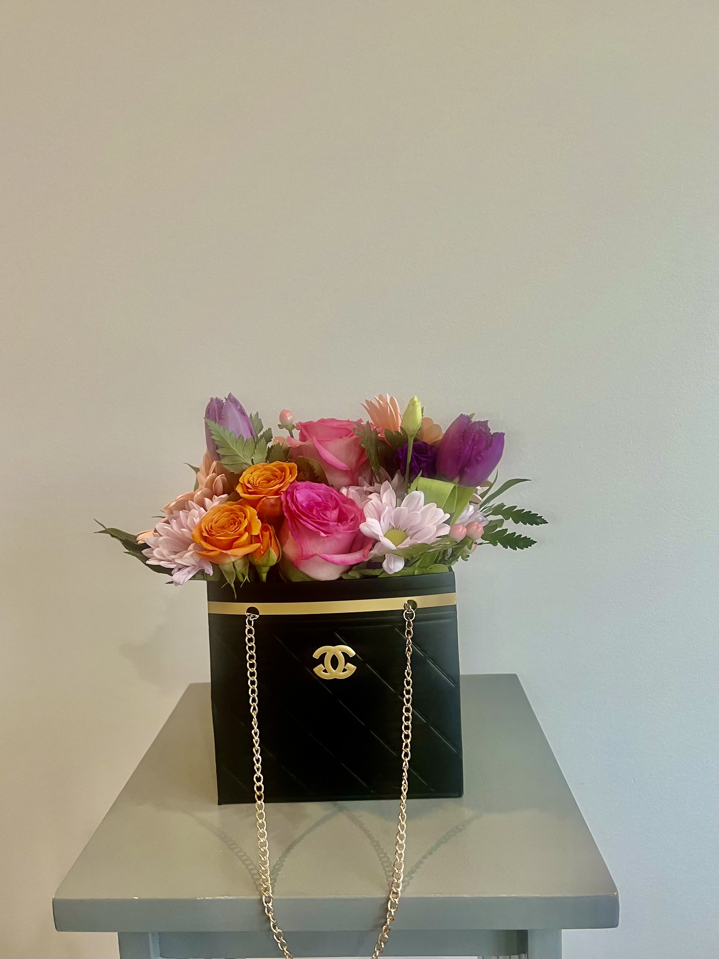 Handbag flowers hot sale
