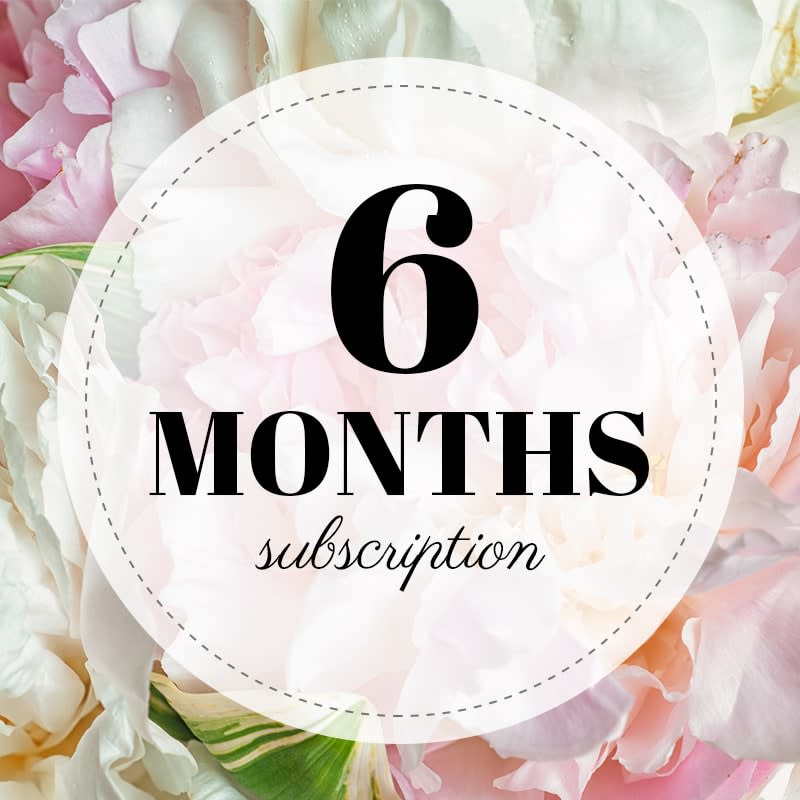 Weekly Flower Delivery - 6 Months - All subscriptions include delivery and paid ahead of time based on the length of subscription purchased. Upgrade to Deluxe or Premium for more stems. Perfect for treating yourself, gifting, and housewarming. You have the option to leave the previously used vase on your porch or outside your door, so we can swap it out for your new arrangement. If not, you’re more than welcome to keep it.  Flowers will be delivered Tuesdays-Saturdays during our business hours sometimes longer during major holidays.  We will try to accommodate specific flowers, vase, delivery times to the best of our abilities.  We ask that all deliveries to businesses return their vases.
