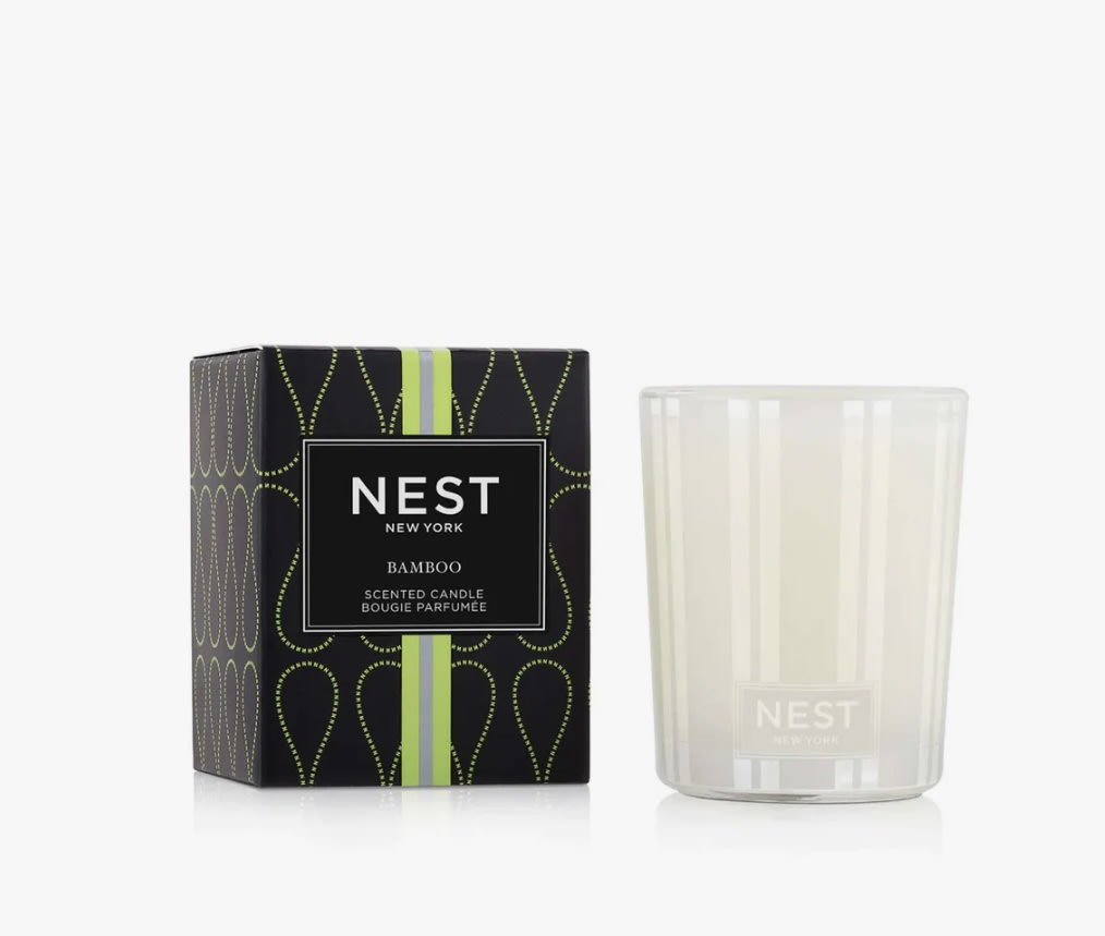 Bamboo Votive Candle Bamboo Votive Candle - Create the aroma of a welcoming garden with this bestselling fragrance, Bamboo. This Votive Candle features the iconic scent’s blend of white florals with an abundance of lush green notes and hints of sparkling citrus. Overview Elevate everyday living with this exquisitely fragranced Votive Candle. It is meticulously crafted with a proprietary premium wax formulated so the candle burns cleanly and evenly and infuses the atmosphere with exceptional scent. Fragrance Family Floral Scent Type Floral-Dewy Key Notes White florals with an abundance of lush green notes and hints of sparkling citrus
