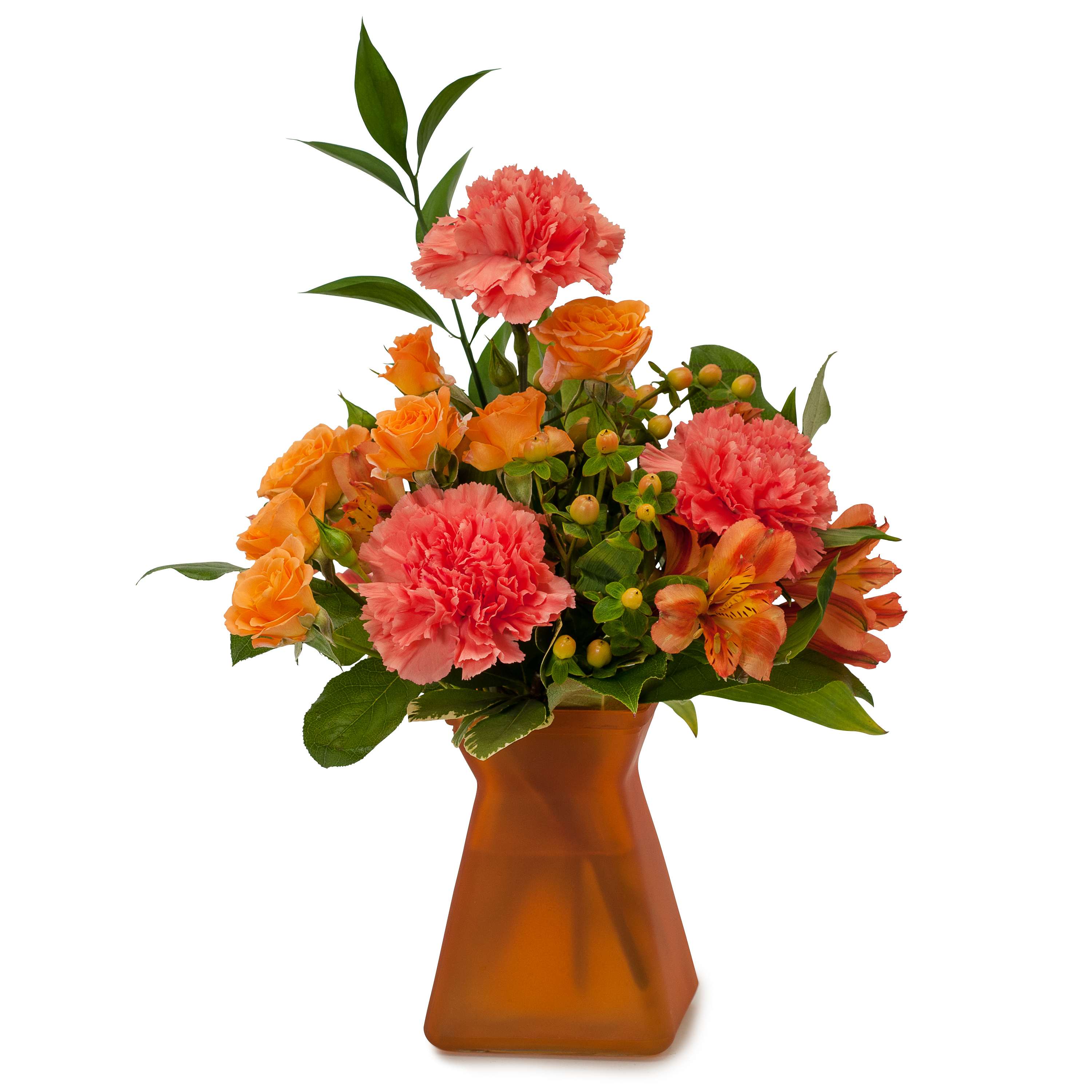 Orange Dream TMF14-257 Orange Dream TMF14-257 - This bright and bold petite vase is a great selection to lift spirits. Approximately 6"W X 10"H