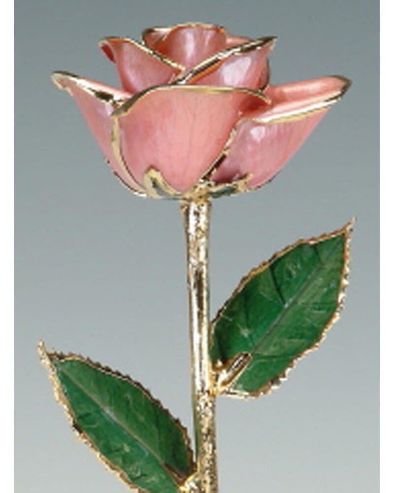 24K Pink Rose - 24K rose is made of real rose by hand lacquered and trimmed, then electro-plated in 24K gold. It is naturally beautiful and lasting forever. This item is available store purchase or local delivery.