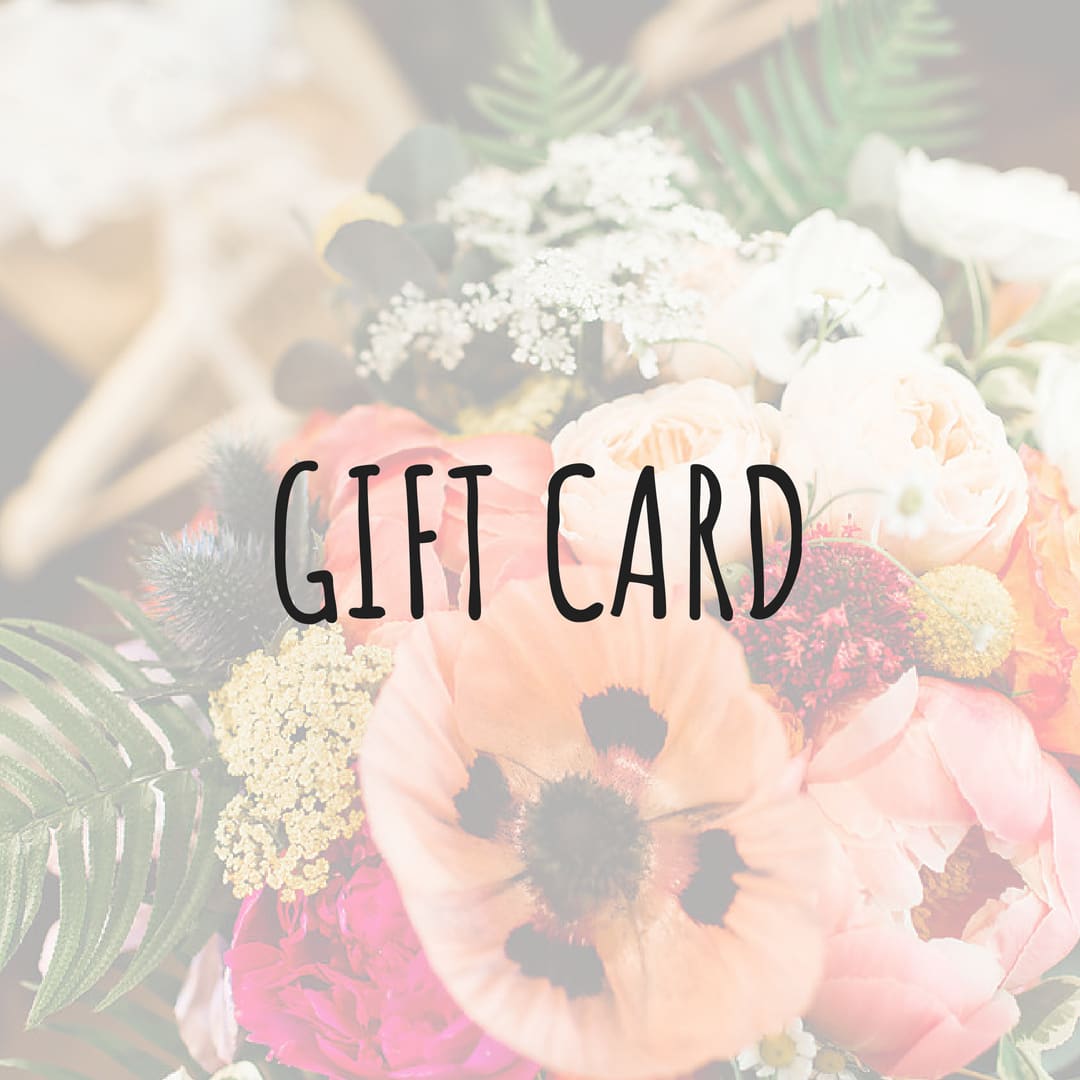 Ellensburg Floral Gift Card Ellensburg Floral Gift Card - The perfect gift for those loved ones who are so hard to buy for. Your recipient can use the gift card on any product in the store: clothing, candles, jewelry, furniture, flowers, and more. AVAILABLE FOR PICK UP! (mark pick up option at end of order confirmation, or call for same day pick up! CANNOT BE APPLIED TO WEDDING ORDERS OR ONLINE ORDERS