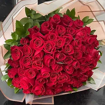 Eternal Classic - Send all your love with a beautiful mounded display of red roses.