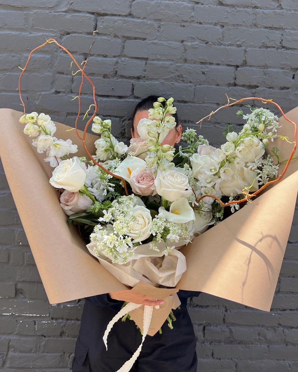 Cream Beauty Cream Beauty - Stunning bouquet full of Calla Lilies, Roses, and other mixed flowers