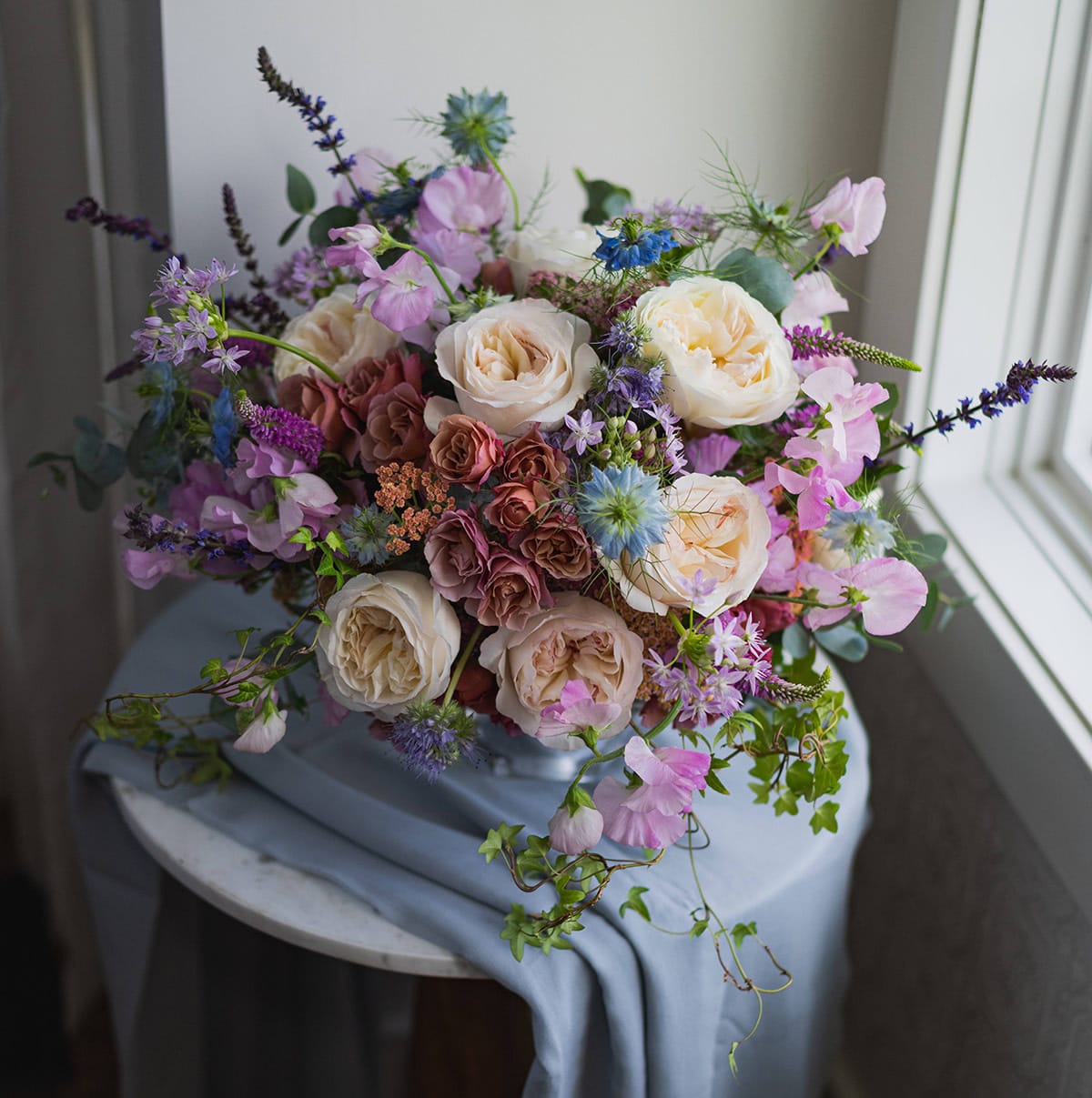 english garden2 - most beautiful arrangement includes roses