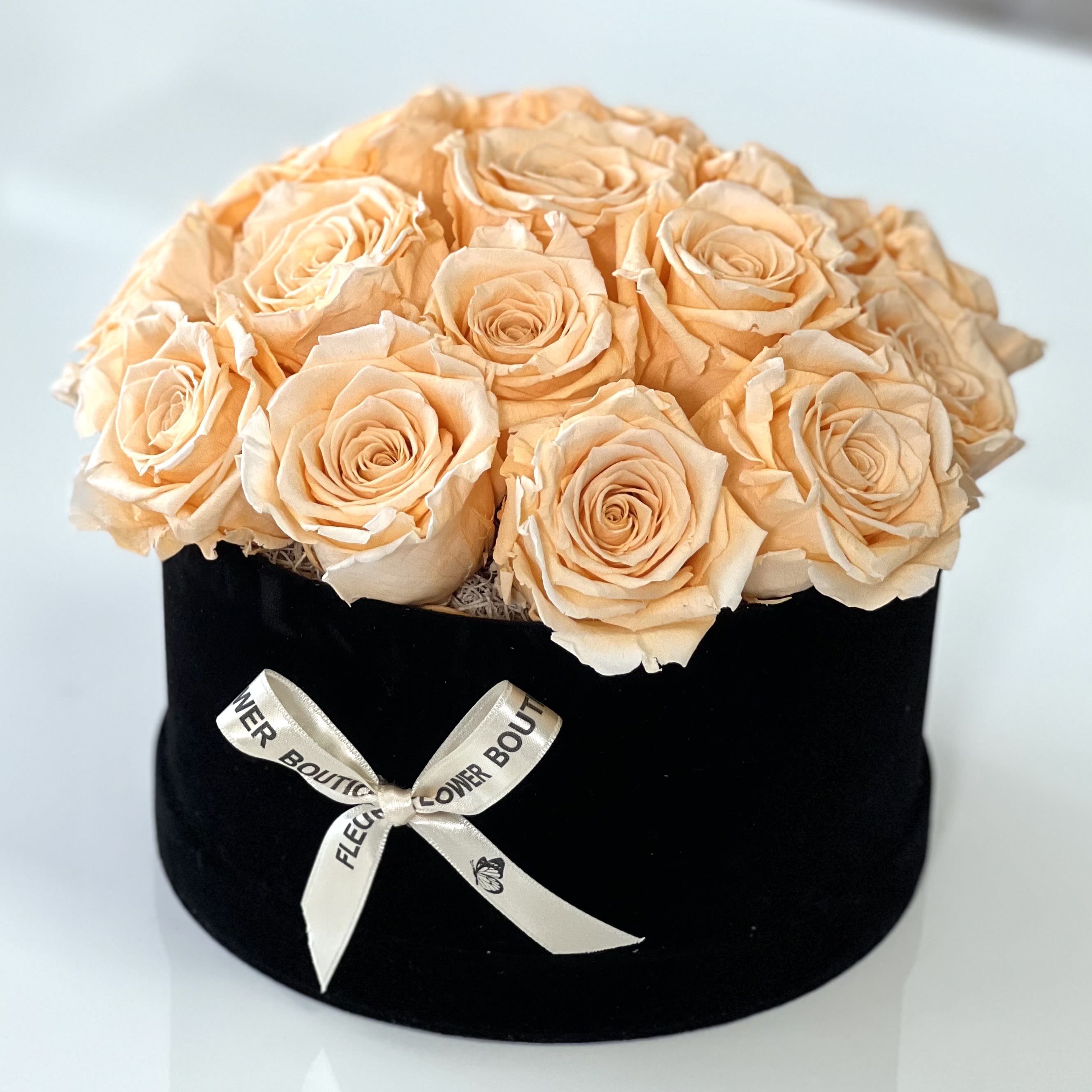Eternal Noir Eternal Noir - Elevate any space with the timeless elegance of our Eternal Noir preserved roses. Carefully curated and preserved to maintain their natural beauty, these stunning blooms will last for years, providing an everlasting touch of luxury. Arranged in a sleek, sophisticated black floral box, each rose exudes grace and charm, making this piece the perfect gift or accent for any occasion. Whether displayed in your home, office, or as a thoughtful gift, the Eternal Noir collection symbolizes enduring love and timeless beauty. Experience the beauty of nature—forever.