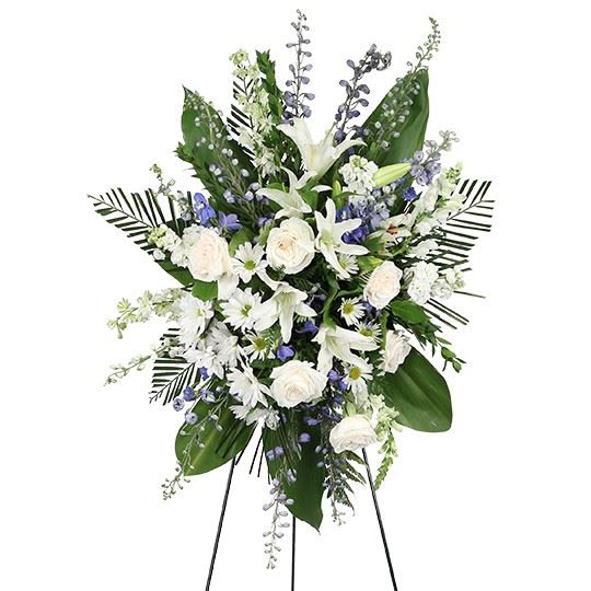 Heavenly Mix Heavenly Mix - White and blue mix of heavenly flowers. Flower picture rights to Tribute store