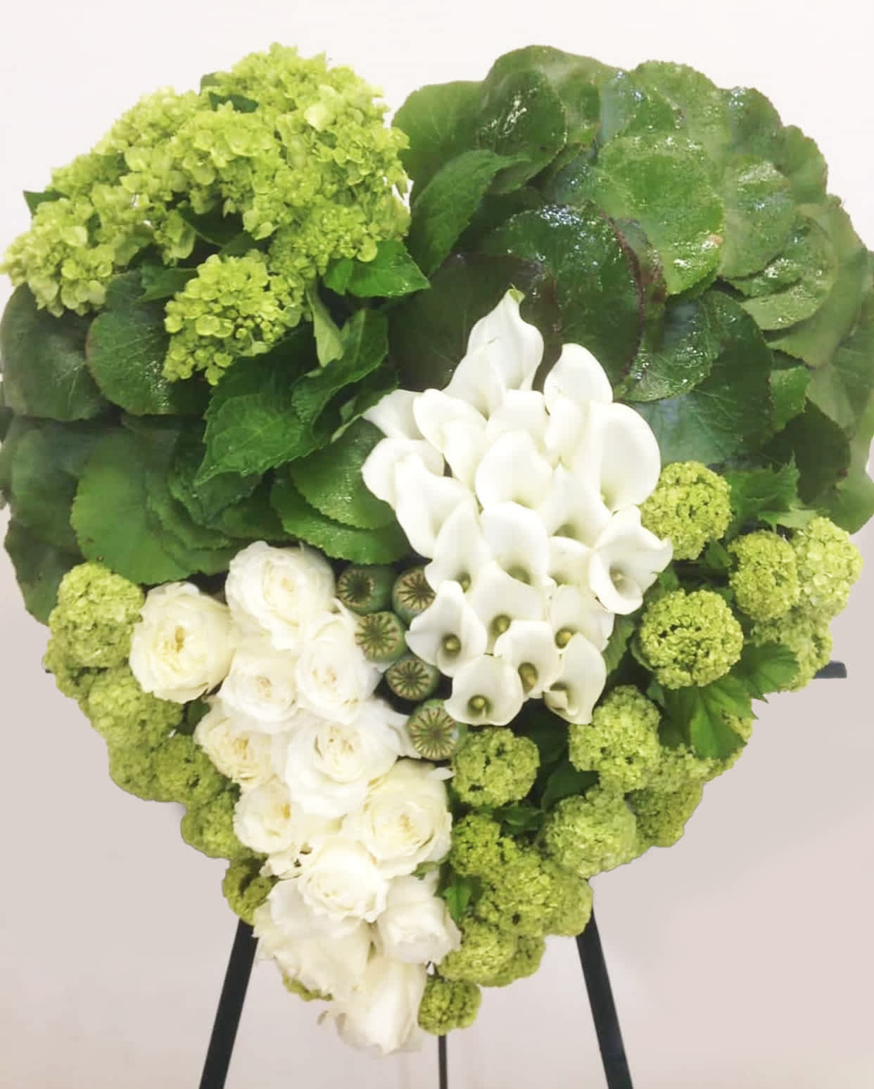 Green Haven  - This beautiful earthy heart will be a beautiful tribute to a loved one.  Comes in 2 Sizes  Medium 22 inches Large 28 inches