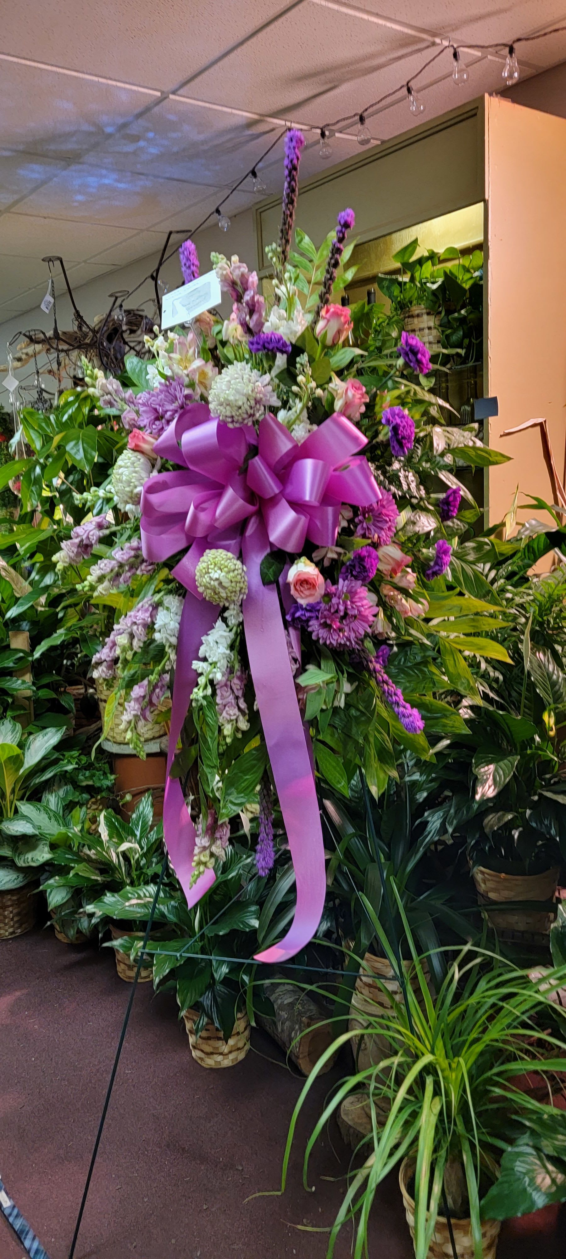 Sanding Spray Purple - Purple Accent Flowers with White Flowers
