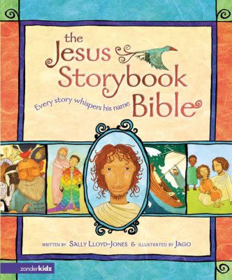 The Jesus Storybook Bible: Every Story Whispers His Name The Jesus Storybook Bible: Every Story Whispers His Name - Every story whispers His name. A Bible like no other, The Jesus Storybook Bible invites children to join in the greatest of all adventures, to discover for themselves that Jesus is at the center of God's great story of salvation--and at the center of their own story too! The Jesus Storybook Bible tells the story beneath all the stories in the Bible. At the center of all is a baby, the child upon whom everything will depend. From Noah, to Moses, to the great King David---every story points to him. He is the missing piece to the puzzle---the piece that makes all the other pieces fit together. From the Old Testament through the New Testament, as the story unfolds, children will pick up the clues and piece together the puzzle. The Jesus Storybook Bible makes an excellent gift at Christmas, when we all remember that he is the puzzle piece that makes all the other pieces in our lives fit.