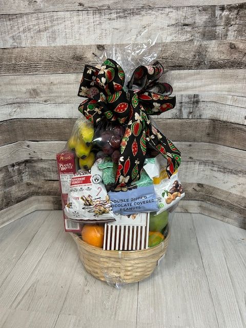 Sweet Treat Fruit & Gourmet Basket Sweet Treat Fruit & Gourmet Basket - A gift everyone will love. A nibble here or there. There is something for each person in the house. Send a delicous basket of hand-picked fruit and yummy treats.