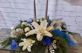 Oh Hanukkah! Oh Hanukkah! - Happy Festival of Lights! Celebrate Hanukkah with this beautiful centerpiece created to bring blessings to you and your family during your festivities.