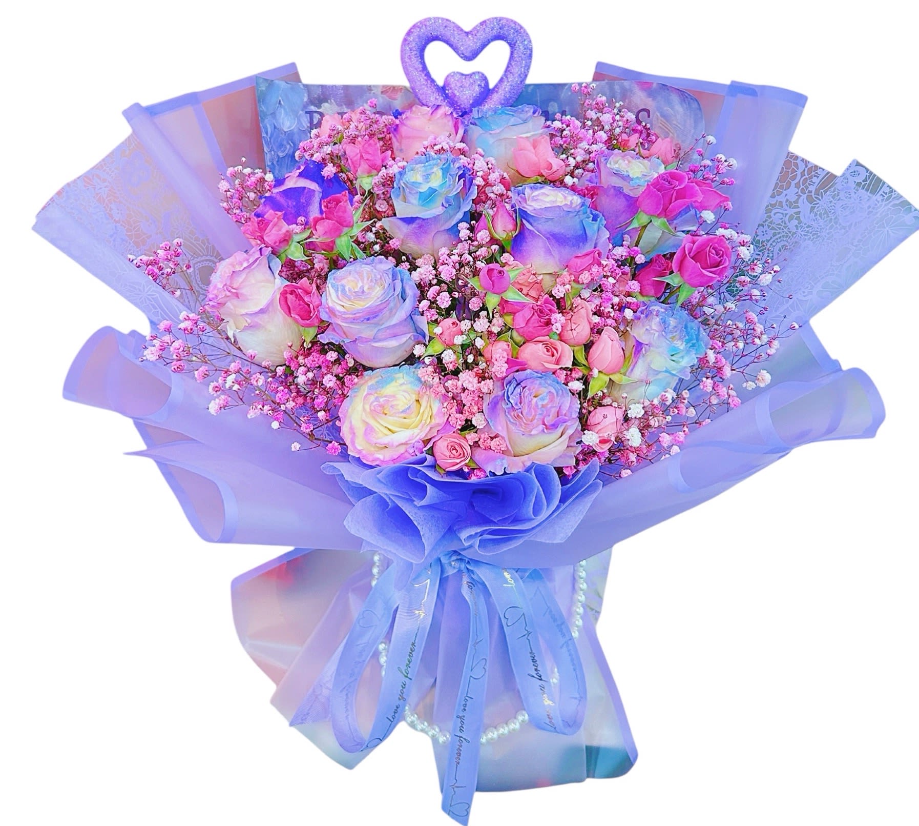 Rose Garden Rose Garden - Our flower have Fresh Floral Foam, no need vase no need add water ,floral foam can help extend the life of your fresh floral flowers . Don’t unwrap it .
