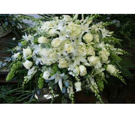 All White Casket Cover All White Casket Cover - All White Casket Cover