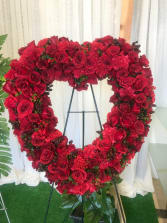 Heart Wreath #6 Heart Wreath #6 - Roses and Carnation