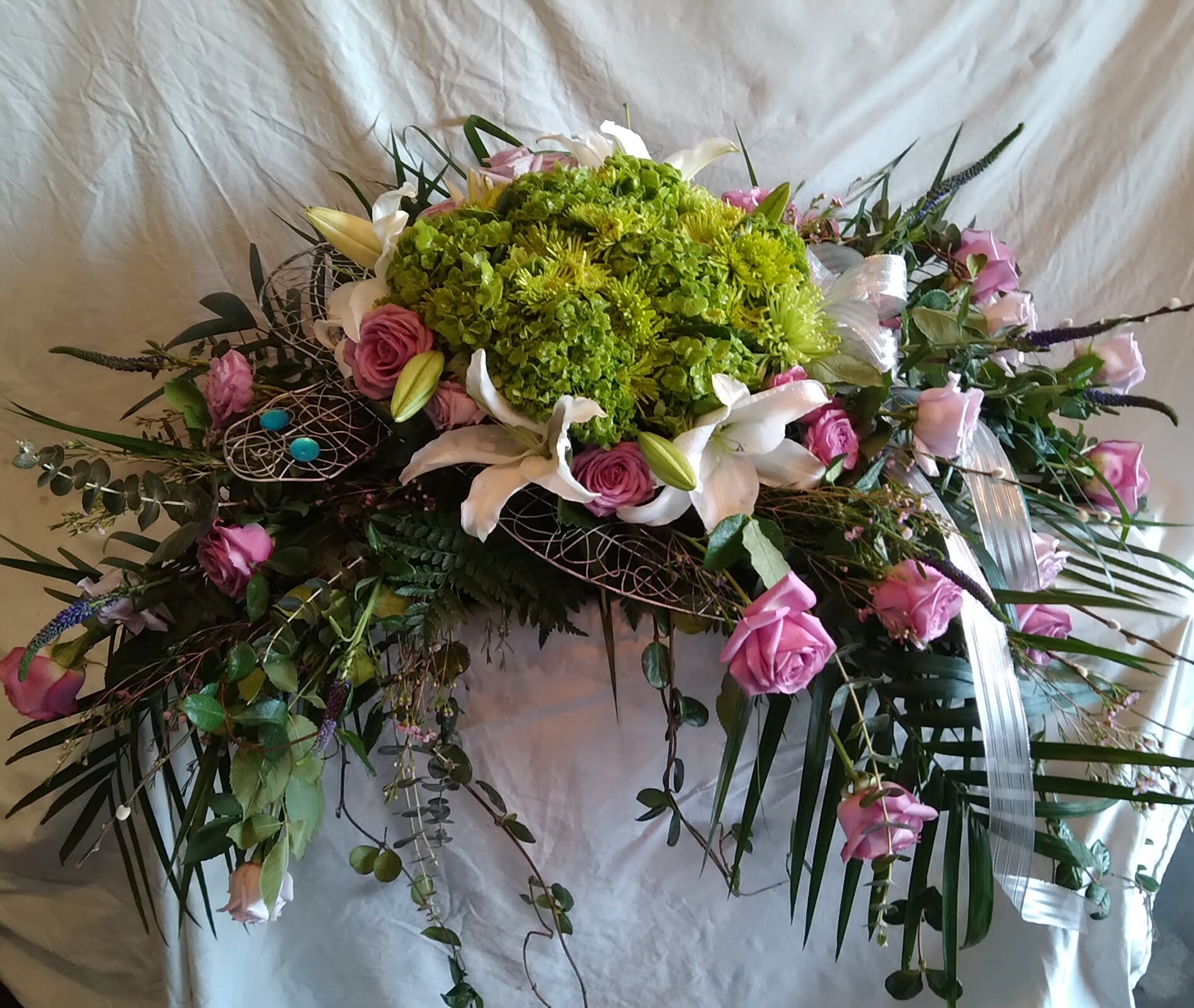 Turtle Love - For the turtle lover, this casket spray is one of a kind.