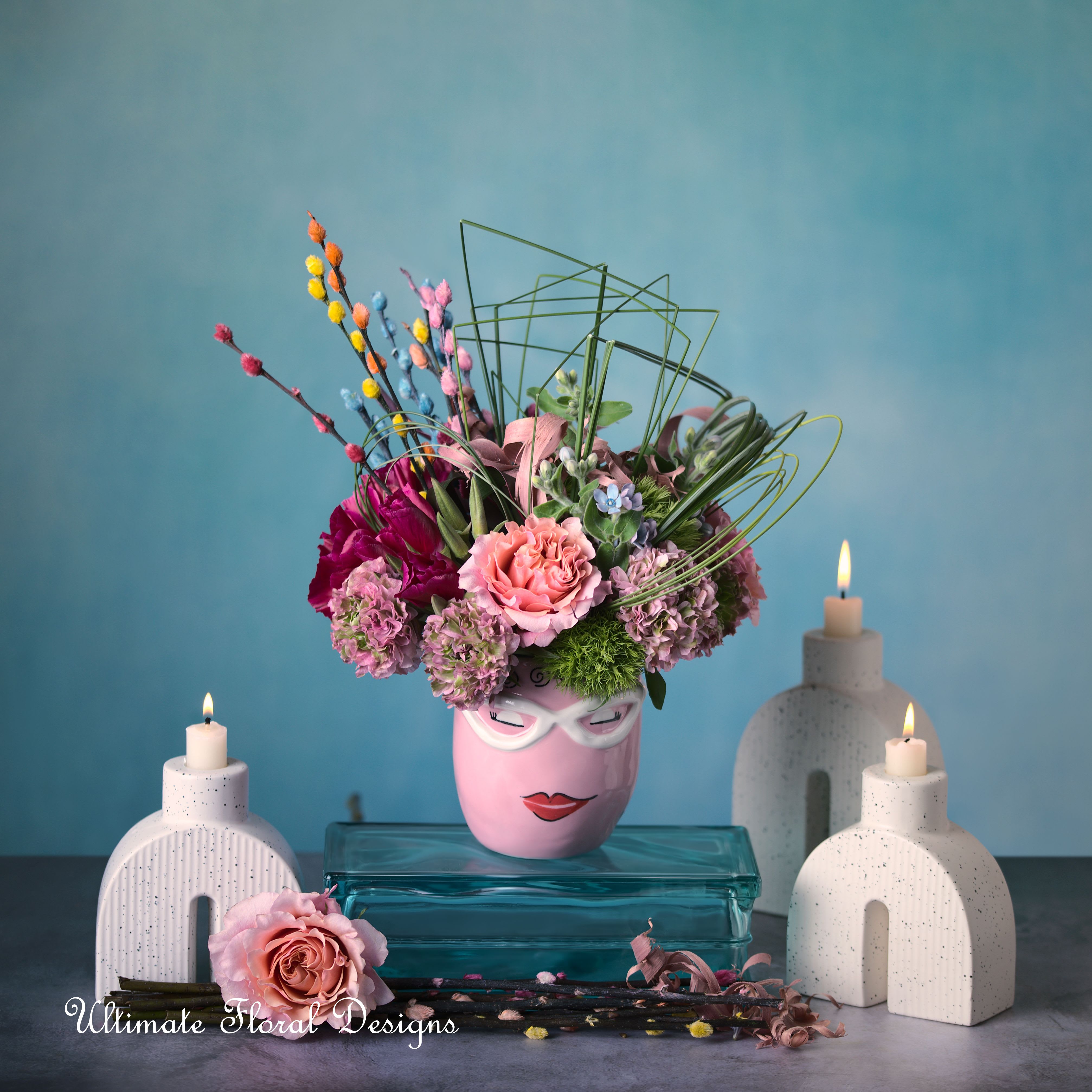 FAB FAB - “There are always flowers for those who want to see them.”– Henri Matisse Garden rose, Ranunculus , Goditia ,pussy willow