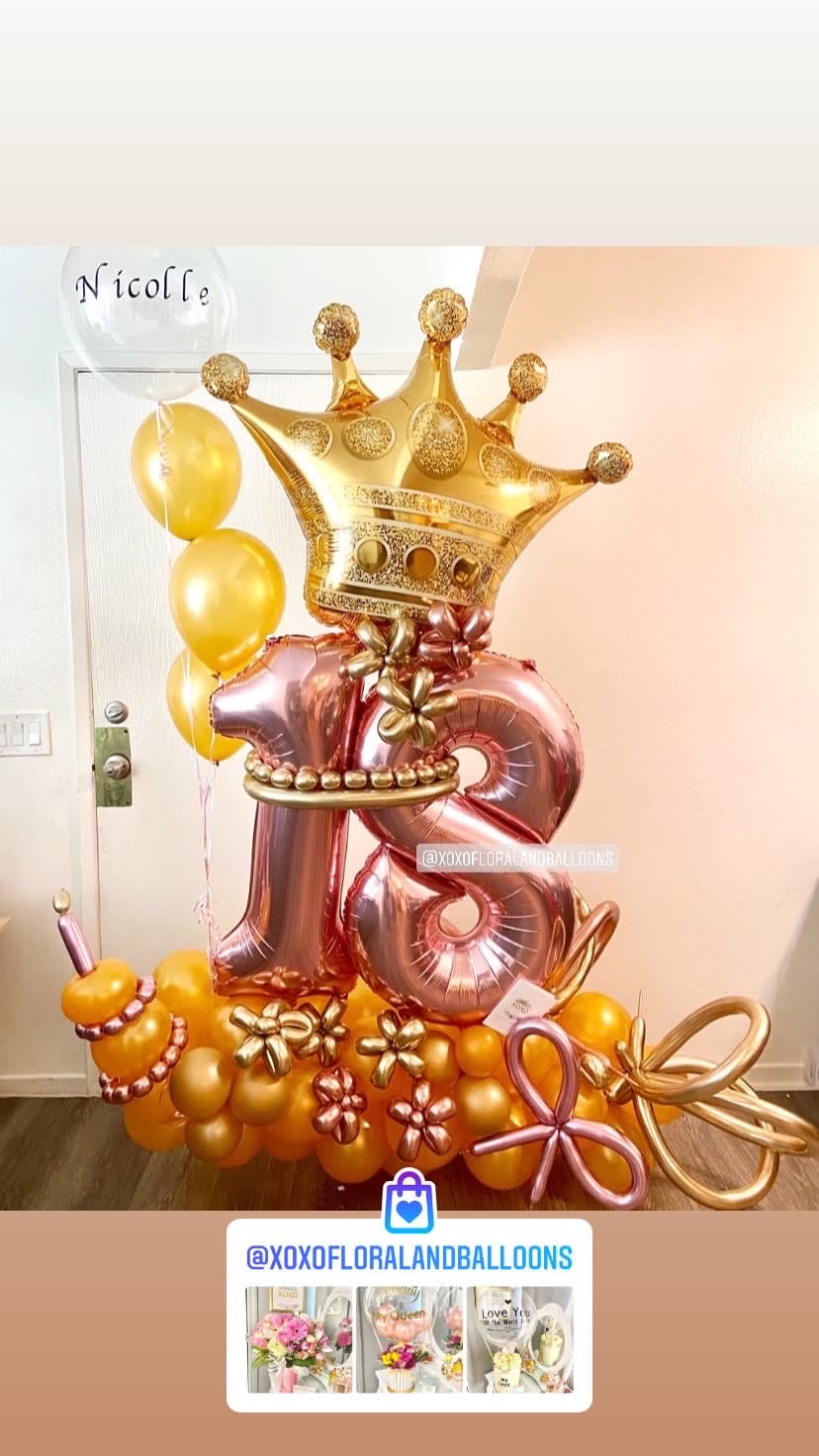 Customized numeric Balloon  - Includes 2 numbers  Give us special instructions!  Please call our shop for details, Prices may vary according to your theme  