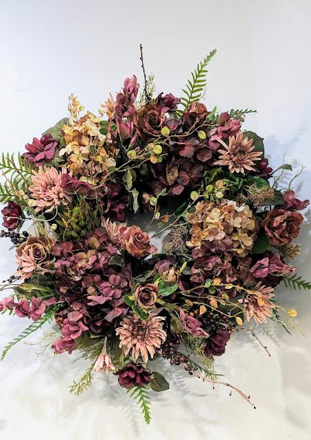 The Cabernet Silk Wreath The Cabernet Silk Wreath - Approx. 25 inches Around