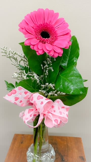 Gerber Love - Everyone loves the Gerber daisy! Let this simple yet gorgeous bouquet her know you are mad about her.   Note: Colors of the Gerber Daisy may vary based on product availability.