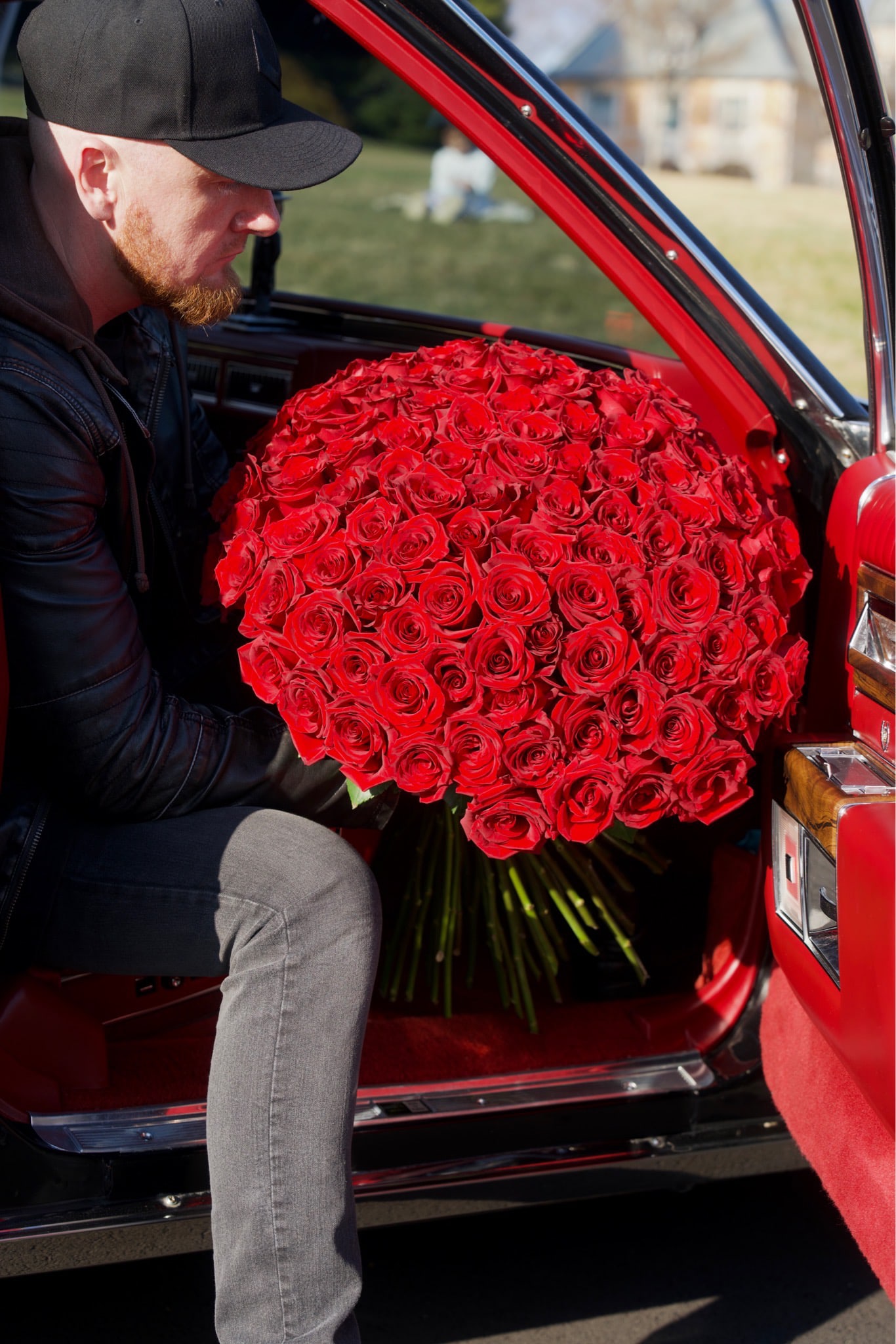 100 Red Roses - Bouquet will be delivered approximately as pictured.