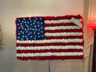 American  Flag  in Flowers  - American  Flag  in Flowers  from  Orchids  &amp; Branch  &amp; Flowers 