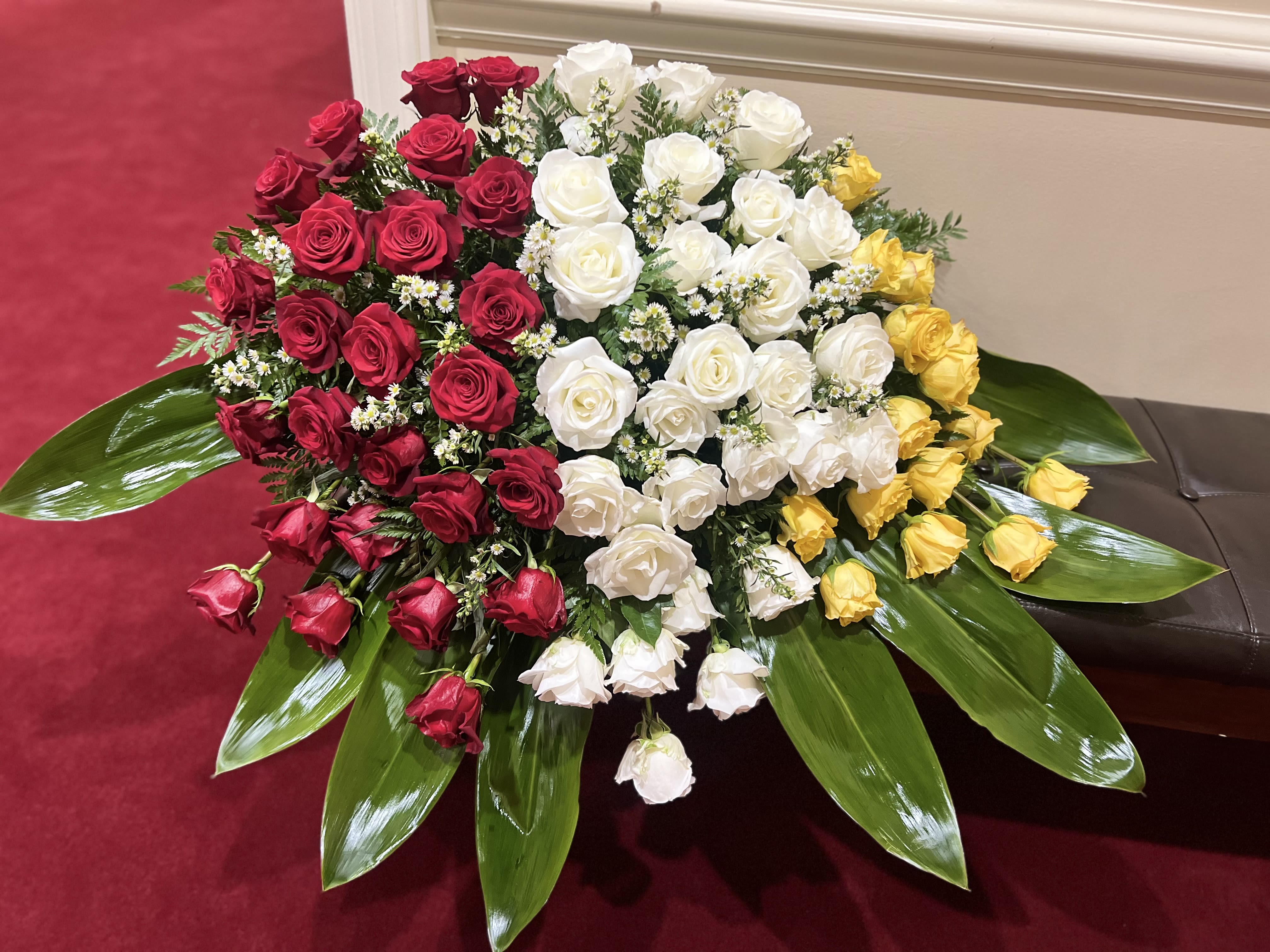 Infinity by Art of Remembrance - Roses, roses and more roses. A display of love in multiple colors. 