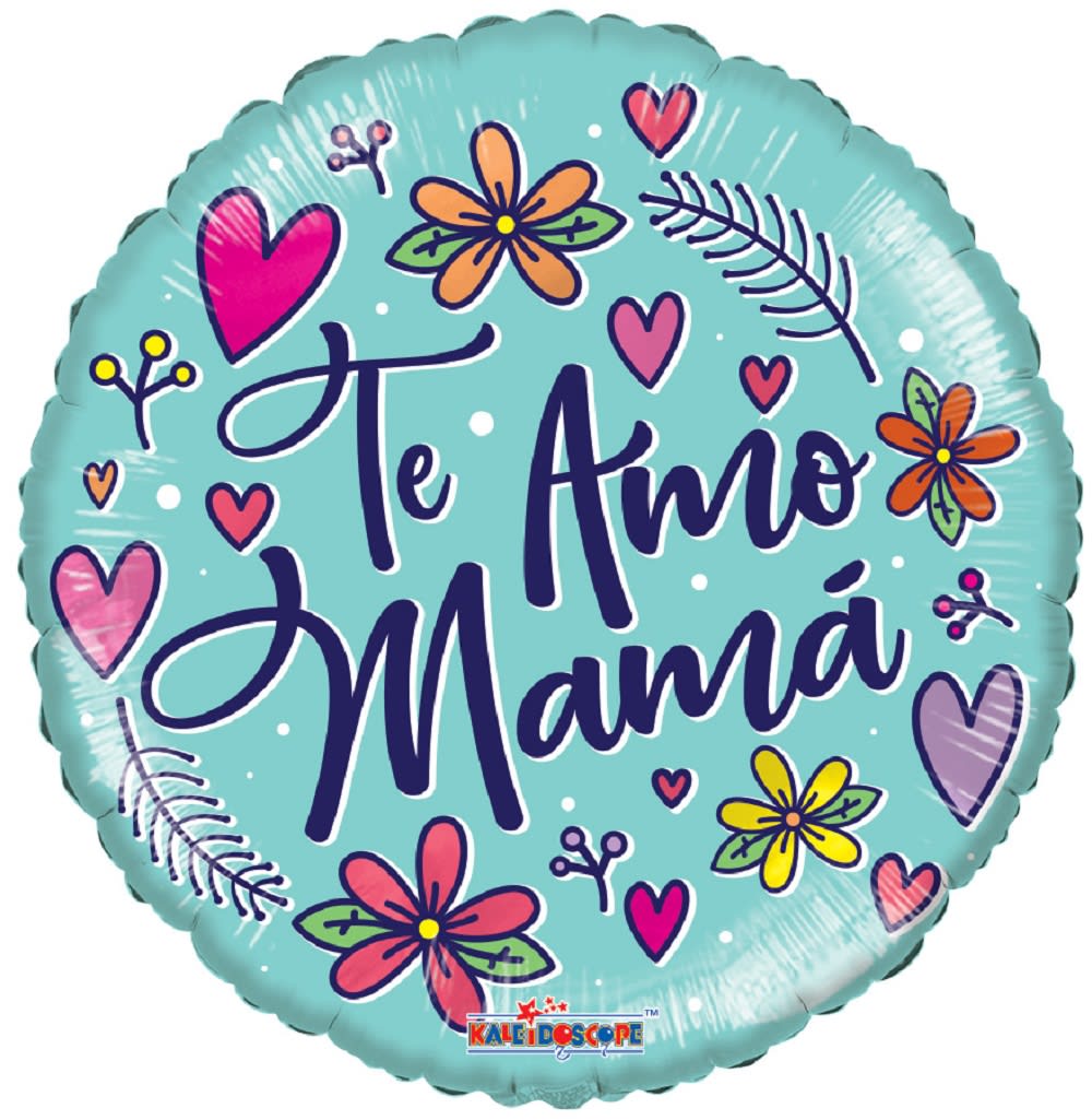 Te Amo Mama - (Spanish) Balloon - TE AMO MAMA  18&quot; INCH HELIUM FILLED MYLAR BALLOON QTY: 1
