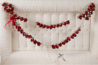 Red Rosary Red Rosary - In Casket Rosary